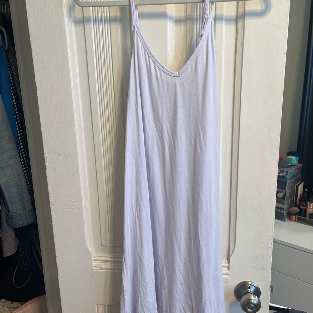 Purple cotton sundress